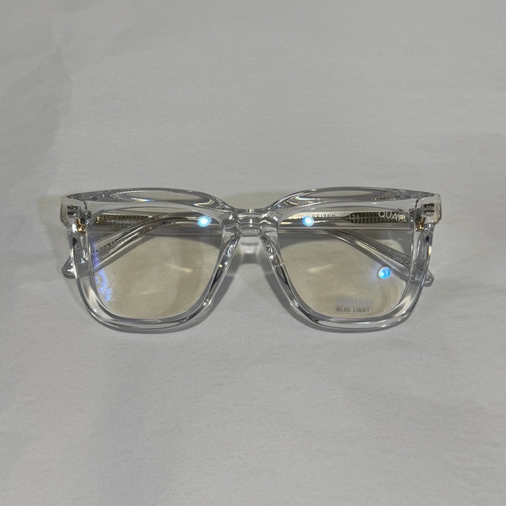 Nwt Quay Australia Transparent Glasses Beveled - Picture 2 of 9